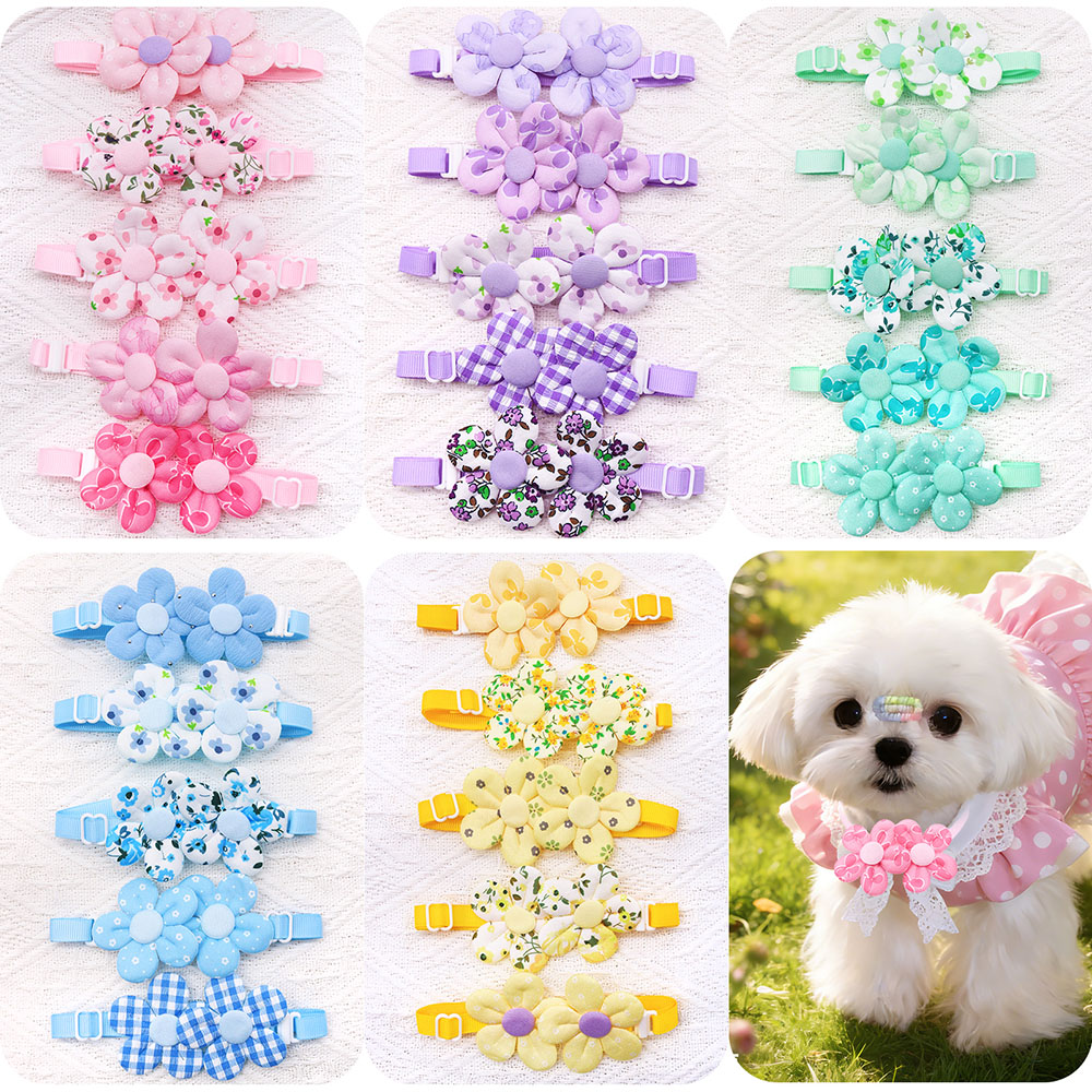 10PCS Flower Shape Sweet Dog B - Pet Supplies Co review and price