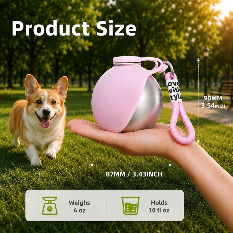 Dog Water Bottle Stainless Ste - Pet Supplies Co review and price